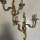 Set of 2 Louis XV bronze wall lights