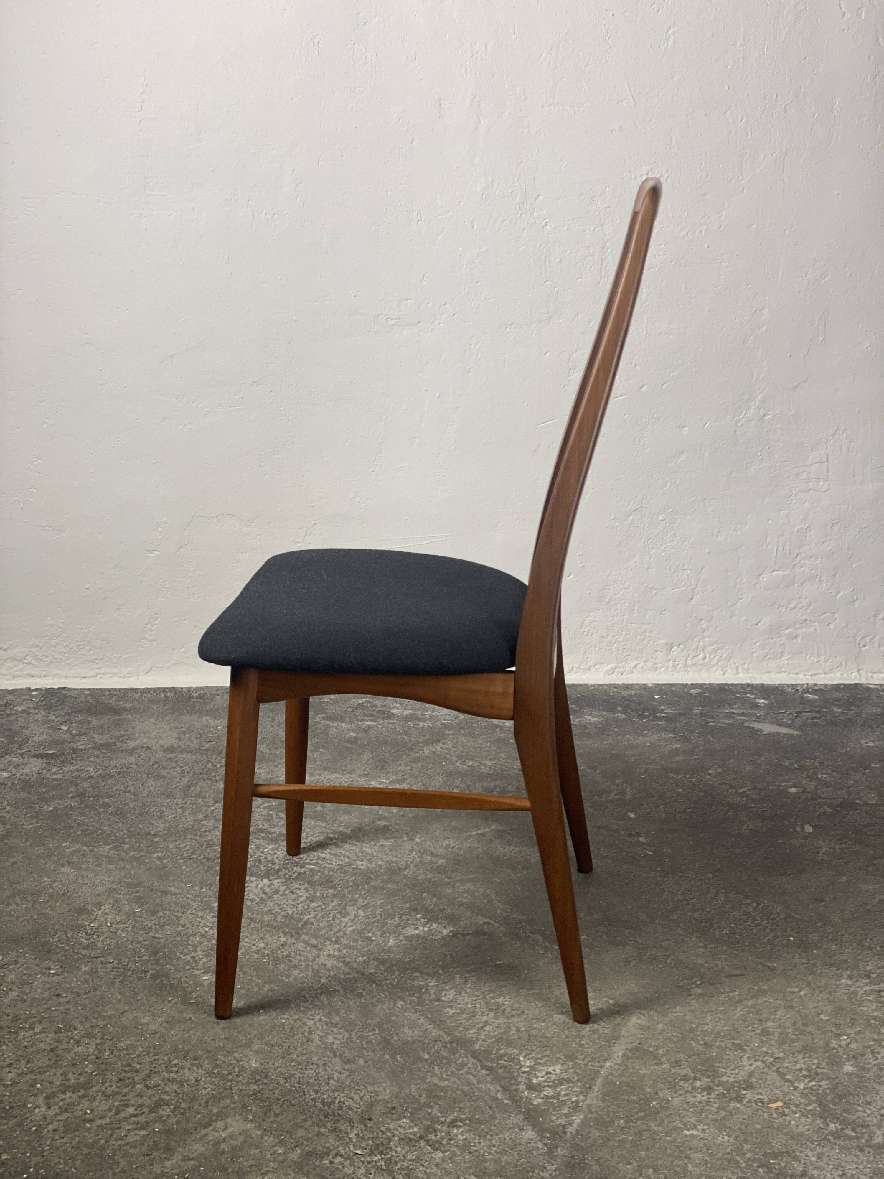 Scandinavian Eva chair by Niels Koefoed, fabric, 1964