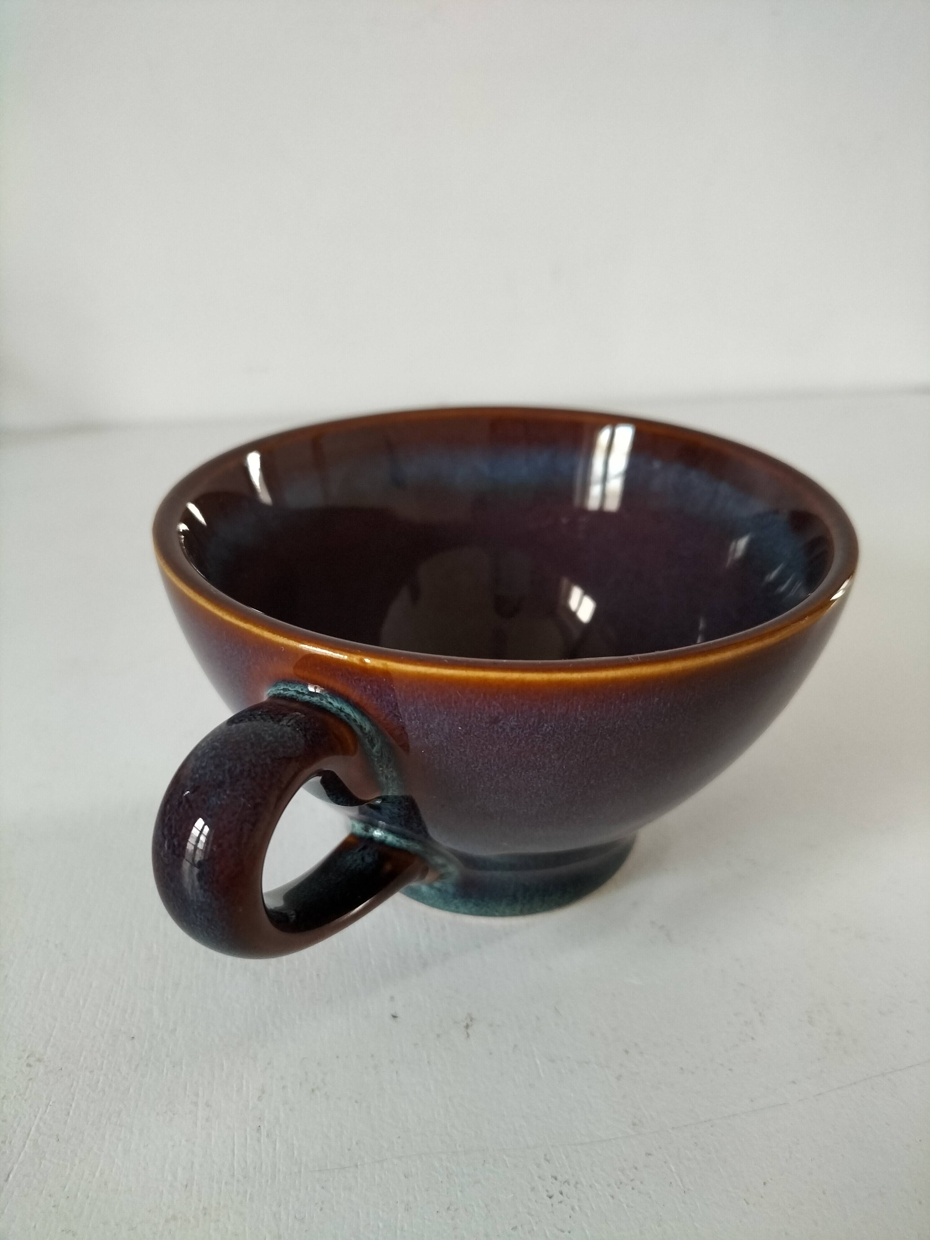 Speckled stoneware cup
