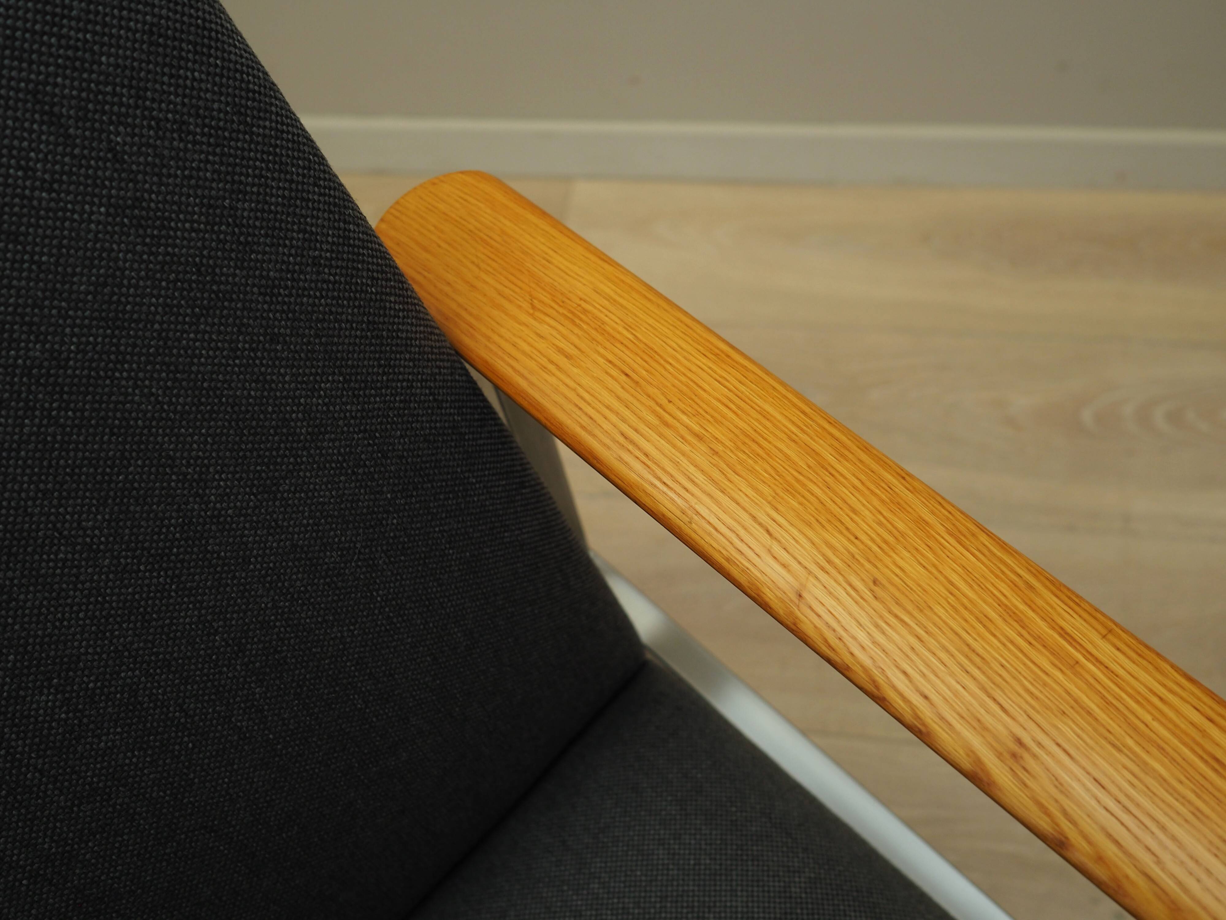 Grey armchair, Danish design, 1960s, designer: Sigvard Bernadotte, manufact
