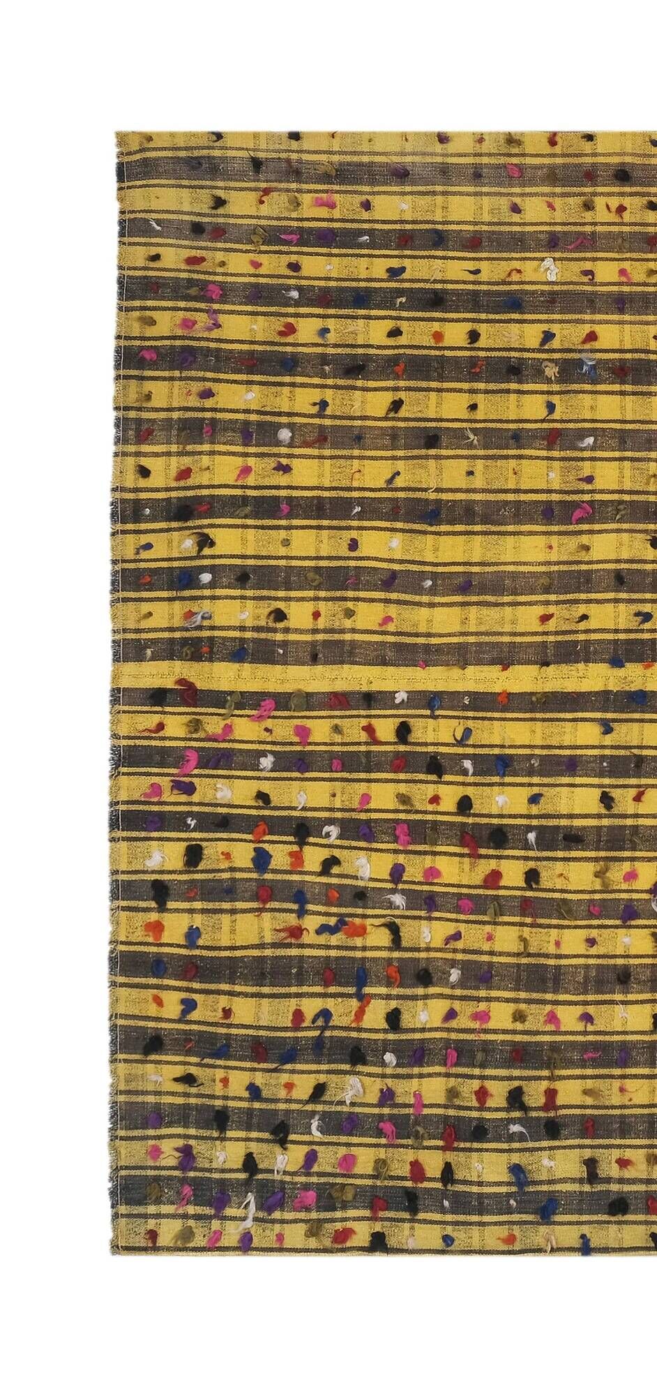 Vintage Turkish kilim, handwoven, 204x225 cm.
