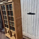 Parisian window display in raw wood