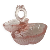 Pink double glass salt shaker