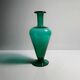 1990s Postmodern Flower Vase Green Swedish Amphora