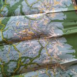 Vintage map of the Alps