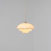 Mid-century glass pendant light (Denmark, 1970s).