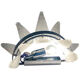Belt sanded”palmette” murano glass wall sconce