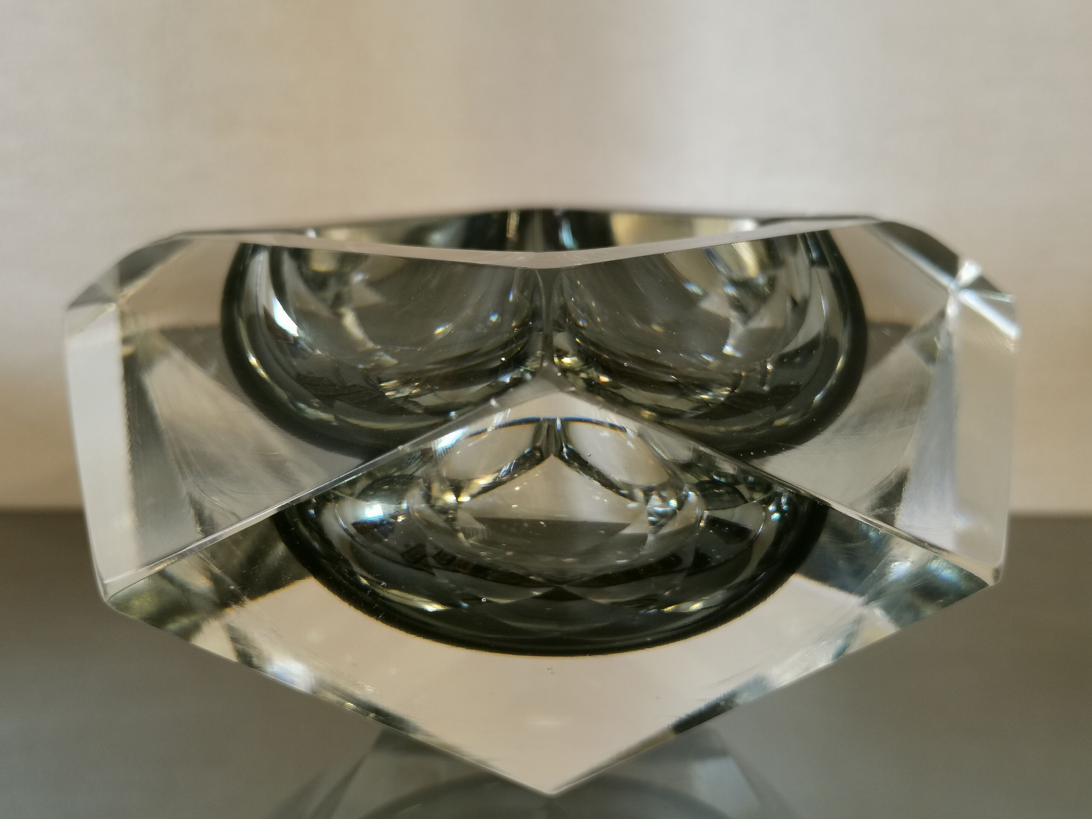 Murano glass ashtray by Flavio Poli for Seguso 60s