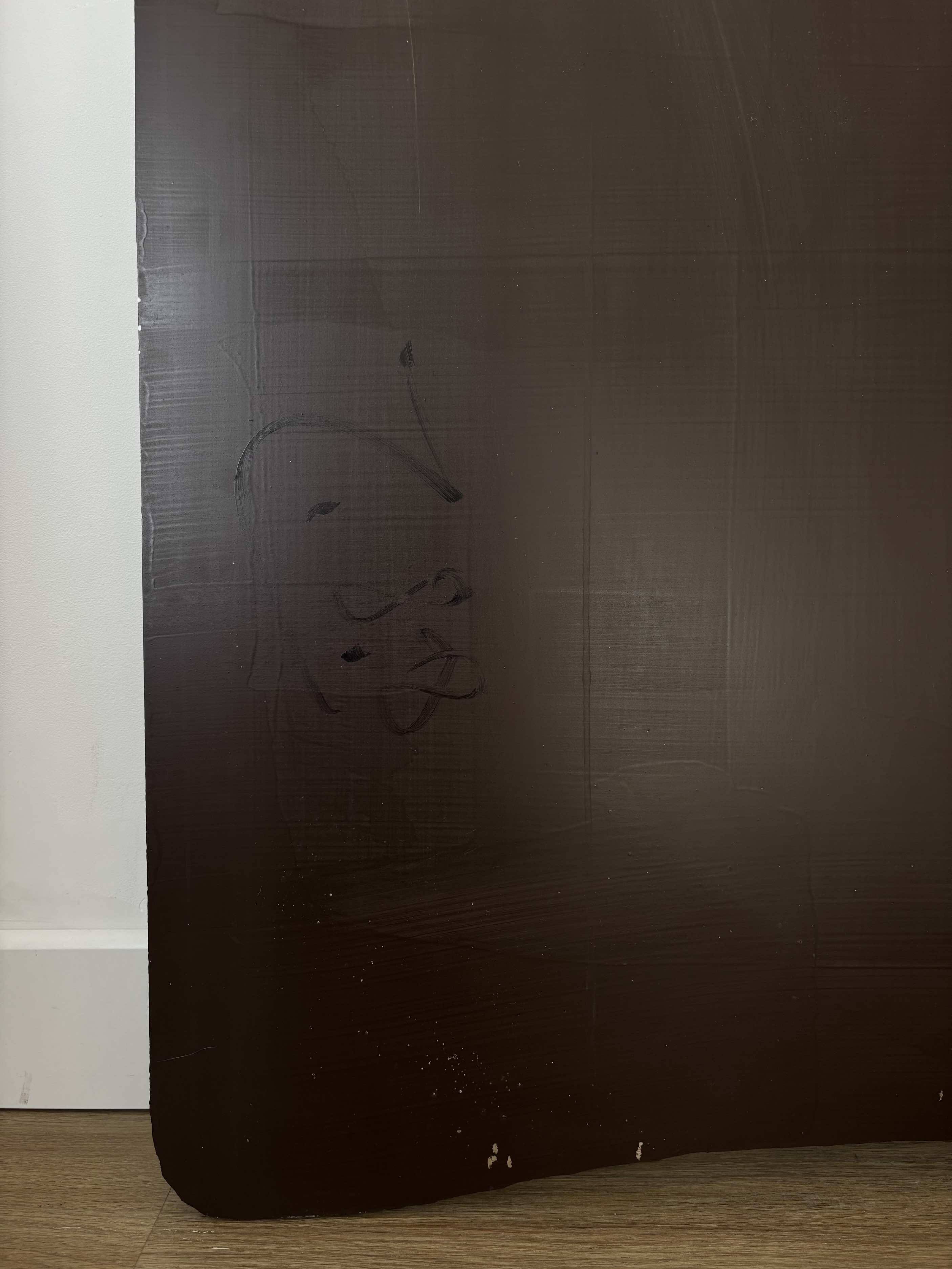 Large bevelled mirror