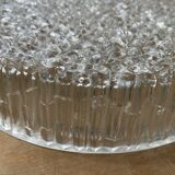 Ceiling or wall light from the Holophane brand from the 1960s - Glass and metal