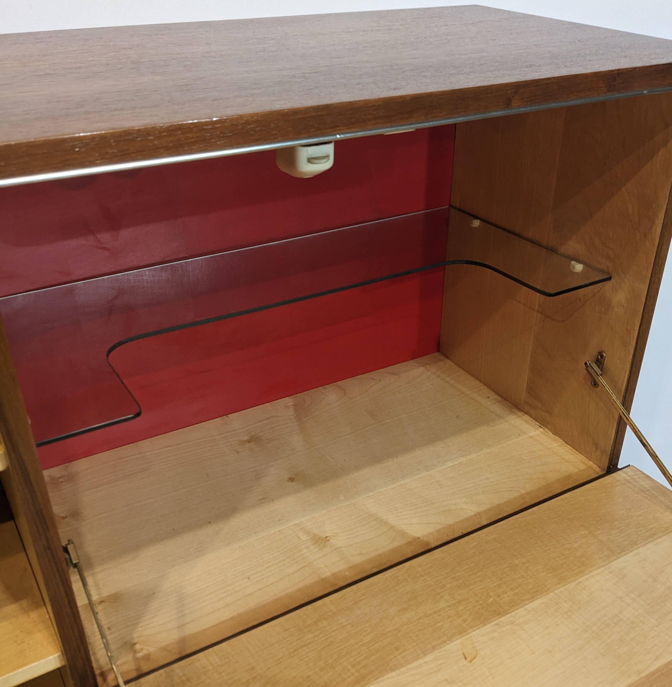 Highboard, Mid-century teak bar 1960s