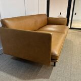 Outline 2-seater sofa in cognac leather by Muuto