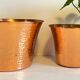 HAMMERED COPPER CACHE-POTS 1960s