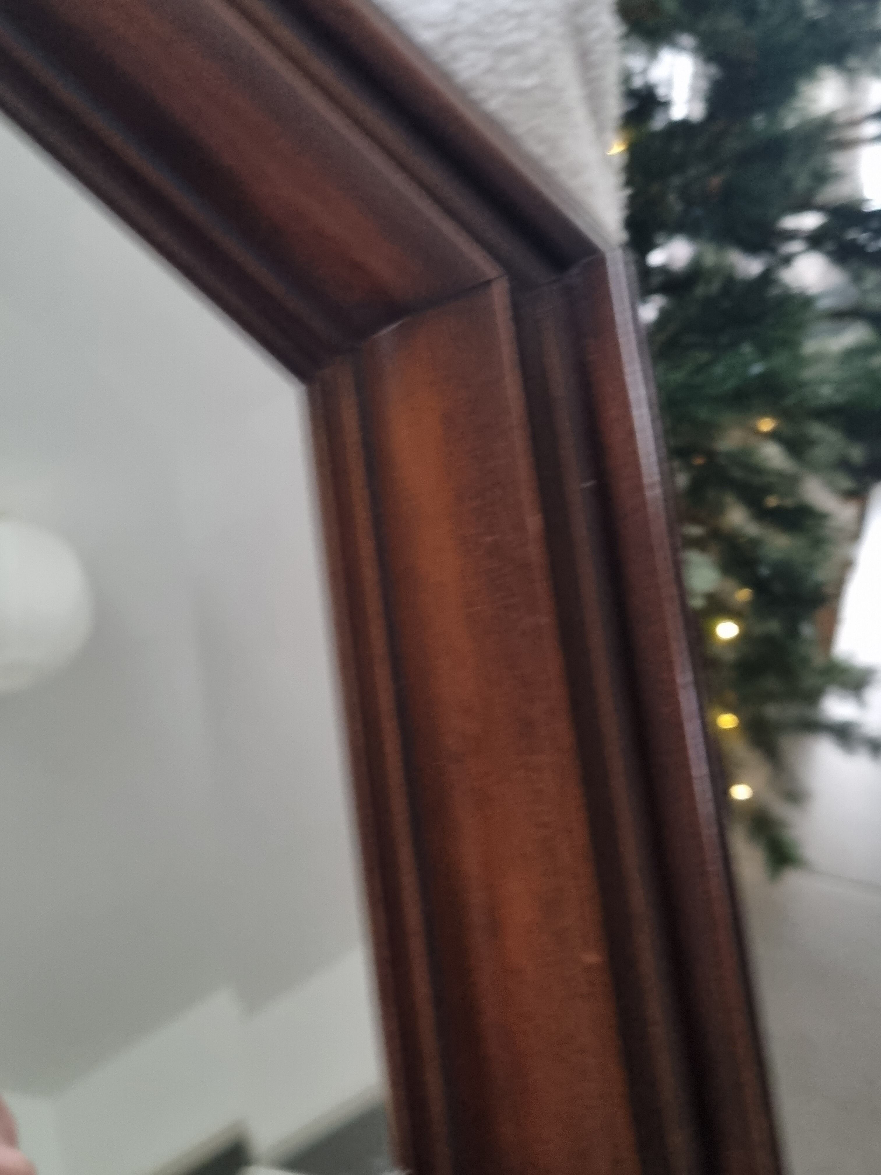 Octagonal wood mirror year 60