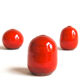 Trio of red ceramics Antonio Lampecco