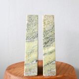 Triangular marble bookends, 70s