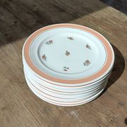 Set of 12 floral dessert plates