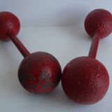 Set of Art deco Double Ball Dumbbels, 1930s.