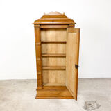 Antique oak shallow wall cabinet.