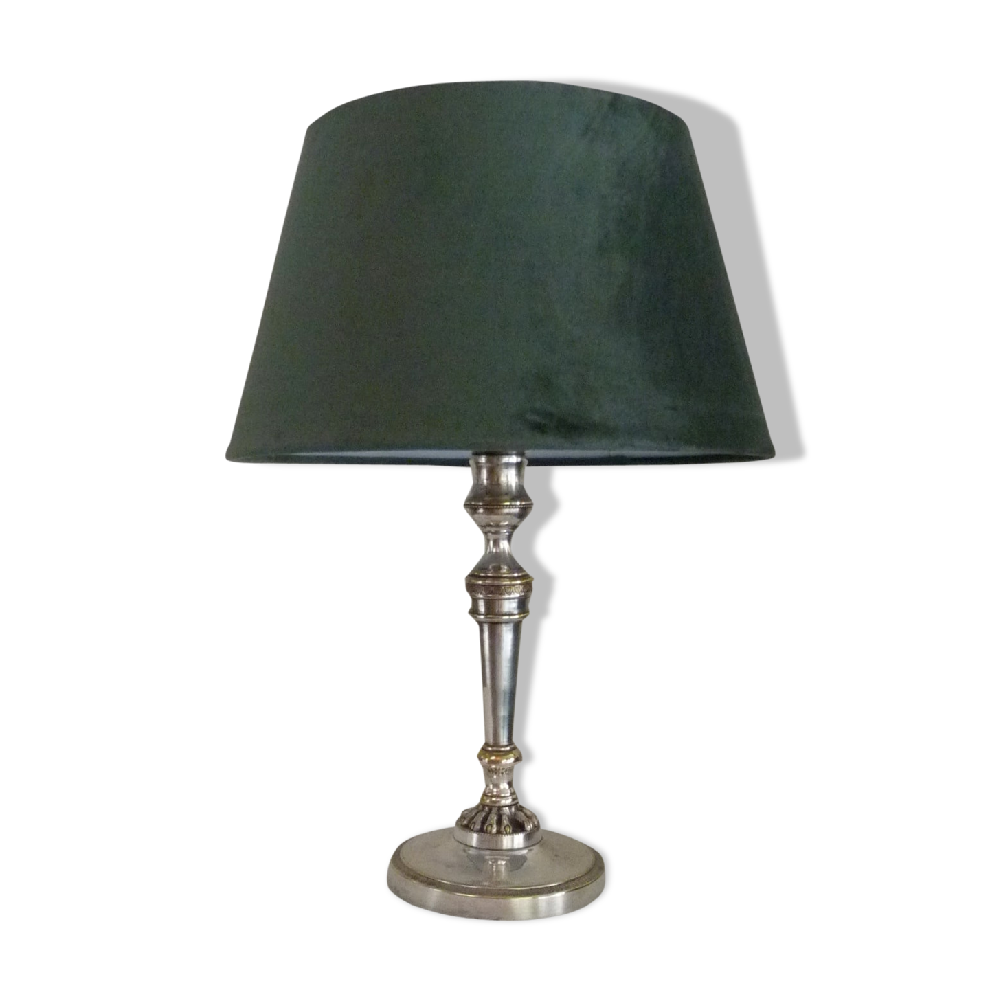 Silver metal Empire Lamp