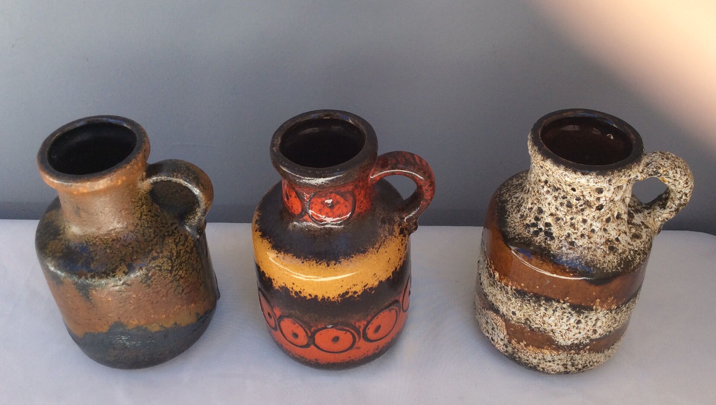 Set west Germany ceramic vases, 1960s