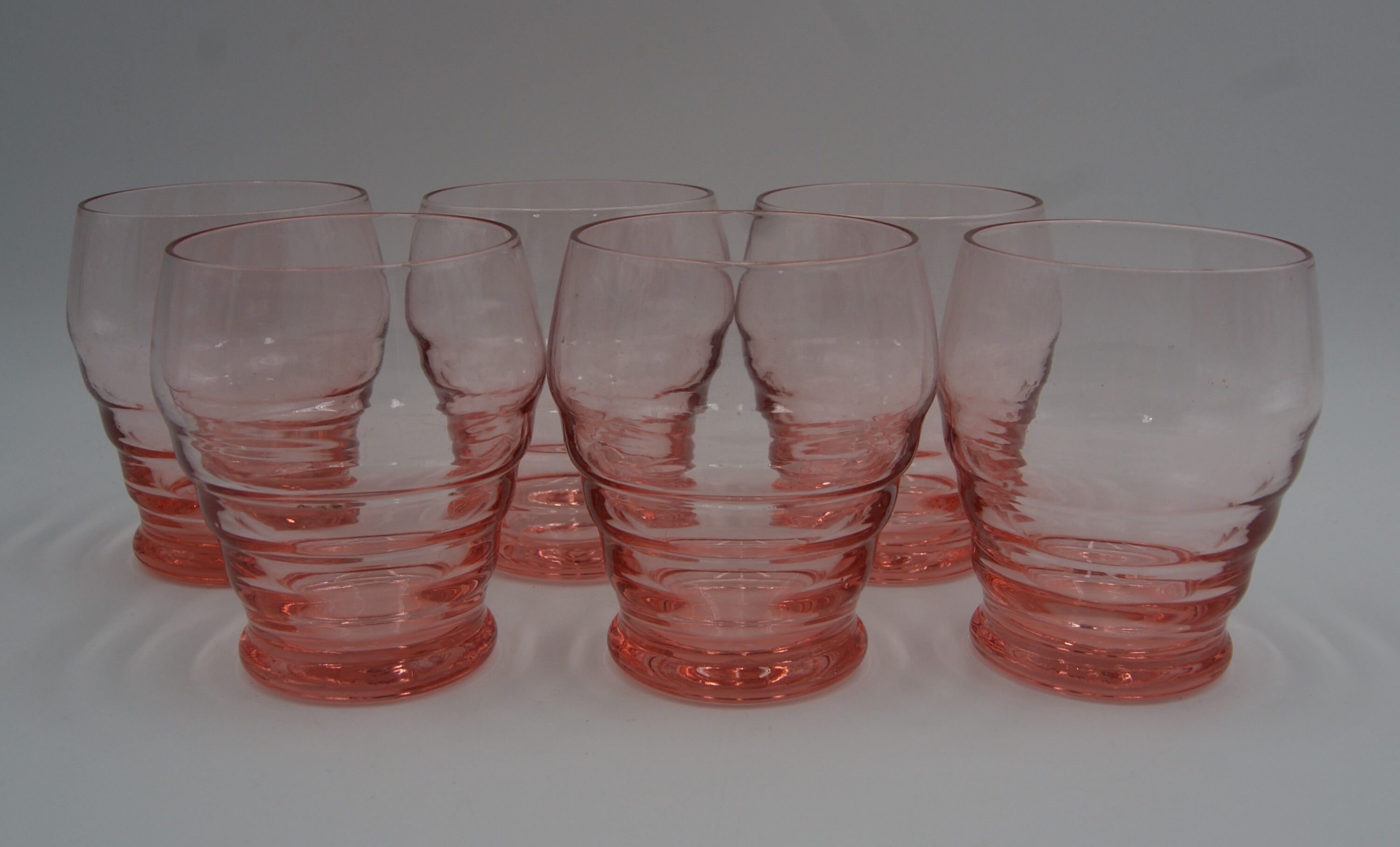Series 6 glasses vintage rosaline water