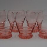 Series 6 glasses vintage rosaline water