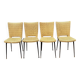 Série de 4 chaises Colette Gueden 1950 vintage