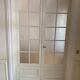 Double Haussmannian wooden door with cathedral glass - 245 cm