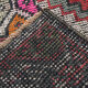 Coral red vintage rug 91x45cm