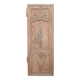Paneled and carved wooden cupboard door