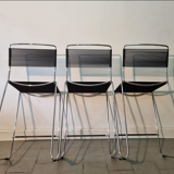 High stools Spaghetti dark gray design Giandomenico Belloti , edit by Alias