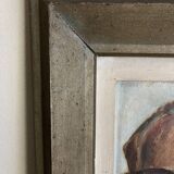 Portrait of a modernist man, oil on panel, 1947.