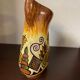 Quimper fouillen faience pitcher from the 50s/60s oblique shape gorse decor