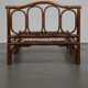 Vintage bamboo/rattan manou bed from the 70s with original spiral base