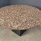 Table ronde en granit vintage, années 1970