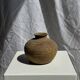 Small round ancient vase in engraved terracotta, Indonesian polychromy H10 D1