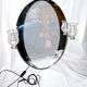 Oval mirror and vintage lamps - Dressing table, bathroom 1970-80