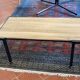 Steiner steel and walnut coffee table
