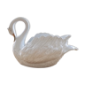 Large empty swan ceramic pocket