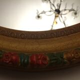 Miroir en bois doré 50x62cm