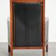 Cow leather Art Deco design armchair with a timeless look