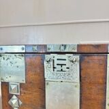 19th Century Korean Wooden and Brass Storage Chest
