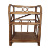 Rattan shelf cabinet