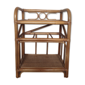 Meuble étagère en rotin