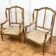 Fully restored old shepherdess armchairs