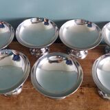 Guy Degrenne stainless steel ice cream bowls