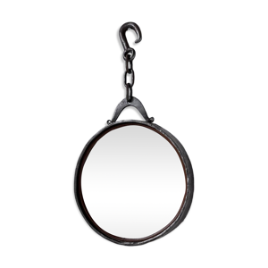 Miroir brutaliste métal