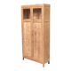 Parisian bonnetière cabinet, stripped display in solid oak from the 1930s.