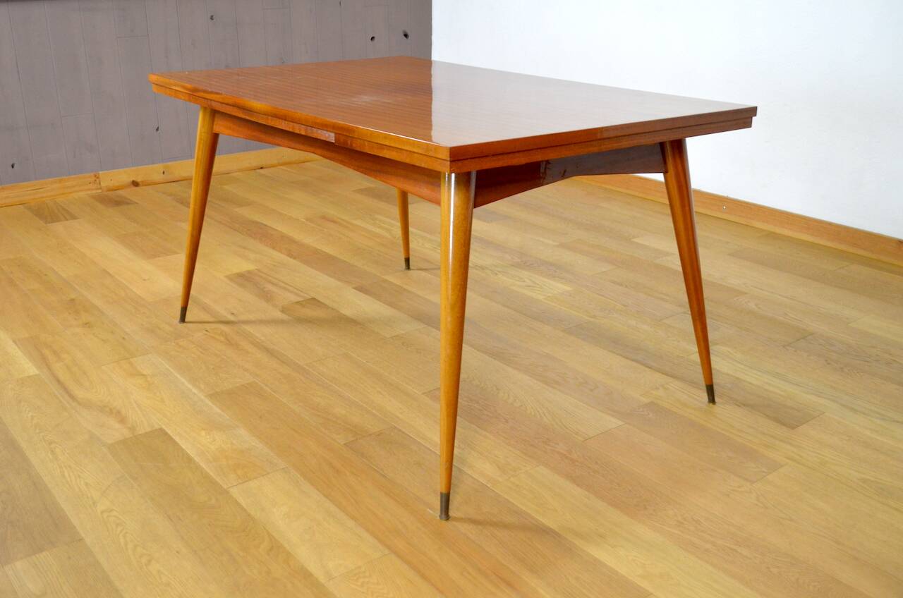 Vintage Mahogany Table French Work 1960